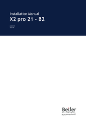 BeiJer X2 pro 21-B2 Installation Manual