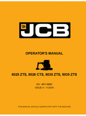 Jcb 8025 ZTS Operator's Manual