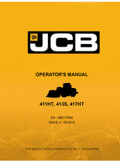 jcb 413S Operator's Manual