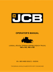 jcb 540-v140 Operator's Manual