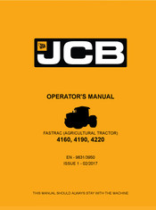 jcb 4190 Operator's Manual