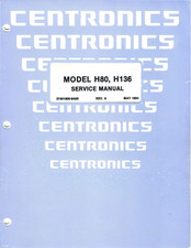 Centronics H136 Service Manual
