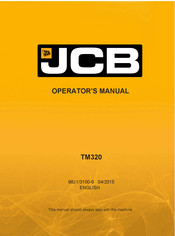 jcb TM320 Operator's Manual