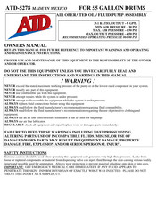 ATD Tools ATD-5278 Owner's Manual