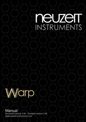 neuzeit instruments Warp Manual