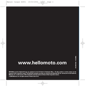 Motorola HS801 User Manual