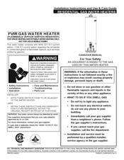 Giant UG40 Installation Instructions And Use & Care Manual