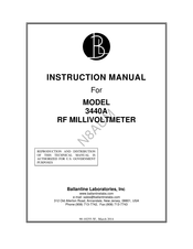 Ballantine 3440A Instruction Manual