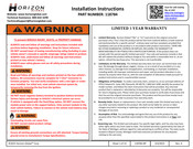Horizon Global 118784 Installation Instructions Manual
