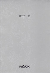 Revox H9 Operating Lnstructions