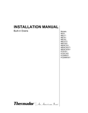 Thermador MEMCW271 Installation Manual