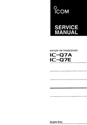 Icom IC-Q7A Service Manual