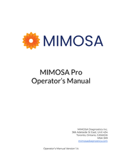 Mimosa Pro Operator's Manual