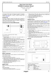 Roger OSR88M-IO Instruction Manual