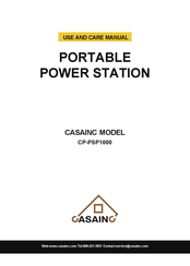 CASAINC CP-PSP1000 Use And Care Manual