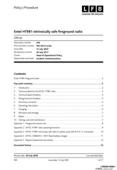 LFB Entel HT981 Manual