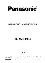 Panasonic TX-24JS350B Operating Instructions Manual