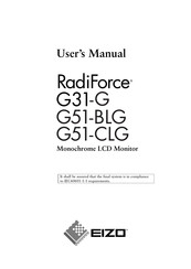 Eizo RadiForce G51-BLG User Manual