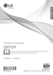 LG DF20WKSG Owner's Manual