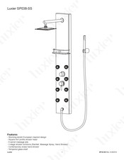 Luxier SP038-SS Installation Manual