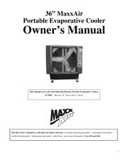Maxxair EC36D1 Owner's Manual