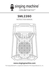 The Singing Machine SML2260 Instruction Manual