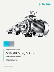 Siemens SIMOTICS GP Operating Instructions Manual