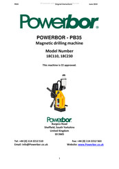 POWERBOR 18C110 Original Instructions Manual