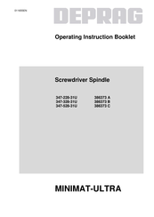 Deprag 347-228-31U Operating Instruction Booklet