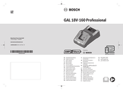 Bosch GAL 18V-160 Original Instructions Manual