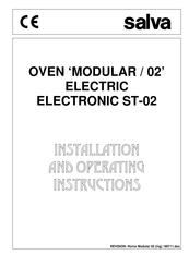 Salva ST-02 Installation And Operating Instructions Manual