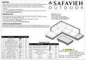 Safavieh Outdoor Allison PAT7733B-3BX Manual
