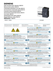 Siemens 3VA9117-0HB 0 Series Operating Instructions Manual