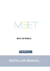 Fermax MILO 1W PANELS Installer Manual