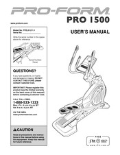 ICON PRO-FORM PRO I500 User Manual