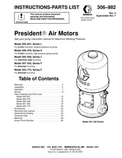 Graco President 206078 Instructions-Parts List Manual
