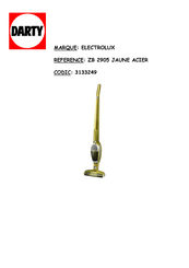 Electrolux ergorapido ZB 2905 JAUNE ACIER Quick Start Manual