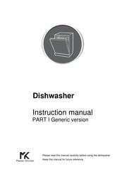 MASTER KITCHEN MKDW FI60514 ESL E Instruction Manual