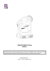 PR Lighting PR-8835 Manual