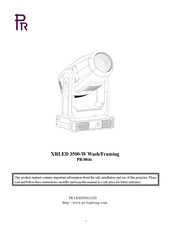 PR Lighting PR-8846 Manual