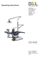 DKL D2-SAE Operating Instructions Manual