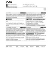 Puls PIANO PIM60.241 Installation Manual