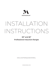 Monogram ZHP365ETVSS Installation Instructions Manual