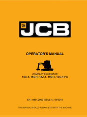 jcb 18z-1 Operator's Manual
