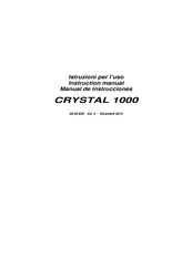 Gibertini CRYSTAL 1000 Instruction Manual