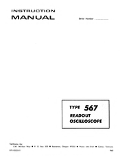 Tektronix 567 Instruction Manual