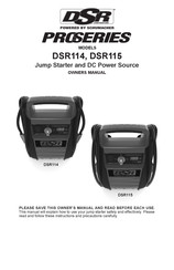 Schumacher DSR Corporation Pro Series DSR115 Owner's Manual