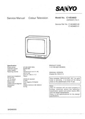 Sanyo C14EA80D Service Manual