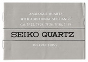 Seiko 7F38 Instructions Manual