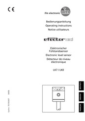 IFM efector 160 LK7 Operating Instructions Manual